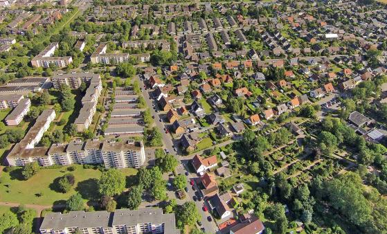 Stadt von oben