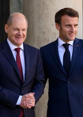 Olaf Scholz, Emmanuel Macron