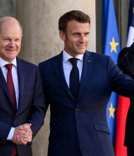 Olaf Scholz, Emmanuel Macron